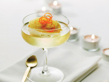 Champagne : Gelée de champagne et mousse de clémentine