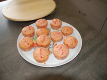 Muffins aux pralines