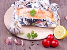 Saumon en papillote des îles