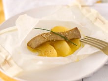 Papillote de Foie Gras aux pommes
