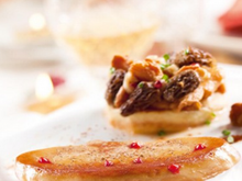 Foie gras poêlé et son tatin de champignons