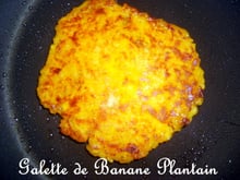 Galette de banane plantain
