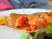 Croustillant de poivrons & chorizo