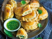 Empanadas au chèvre frais et basilic