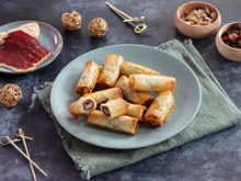 Bouchées de pâte filo au foie gras et Magret fumé