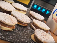 Macarons en pancakes