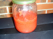 Confiture de rhubarbe-fraises-vanille au sirop d'agave