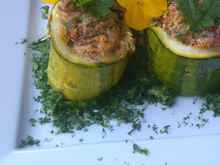 Courgettes farcies légères