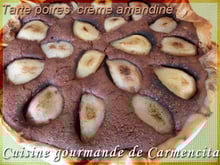 Tarte aux poires crème amandine