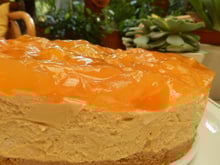 Cheese cake aux abricots au sirop