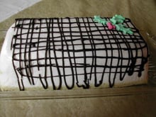 Bûche coco-citron vert