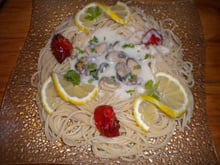 Spaghetti aux fruits de mer maison