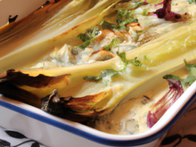 Gratin d'endives au merlan