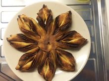 Brioche étoilée à la pâte à tartiner