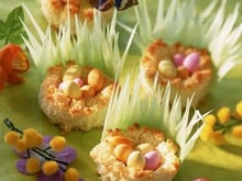 Petits nids à la noix de coco maison