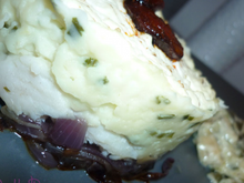 Gratin de poisson et sa fondue de poireau