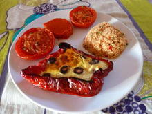 Poivrons farcis à la féta