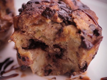 Mini pain perdu banane chocolat