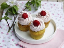 Mini cupcakes pistache et framboises