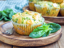 Muffins saumon fumé et basilic