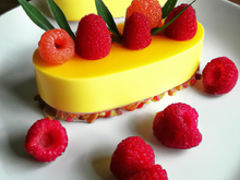 Bavarois Mangues et framboises