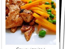 Saumon grillé et ses petits légumes nouveaux