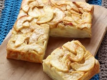 Gâteau invisible aux pommes et à la vanille