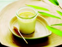 Bambou : petits flans à la citronnelle