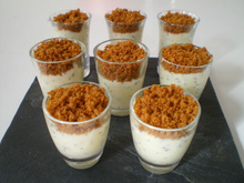 Verrine de crème de citron et spéculoos