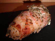 Poulet enlardé & thym
