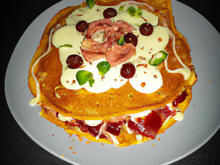 Crêpes façon pizza