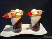 Duo chocolat blanc-cassis