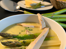 Soupe  aux asperges / poulet