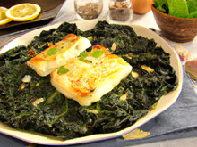 Gratins de cabillaud aux épinards