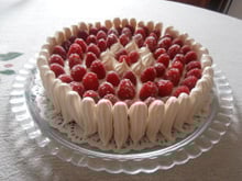 Cheesecake ricotta citron vert et sa jolie ronde de meringues