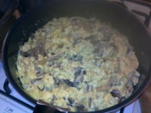 Omelette et champignon en fête
