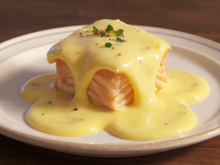 Pavé de truite sauce blanche