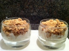 Crumbles au roquefort et aux poires