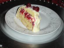 Bûche chocolat blanc framboise