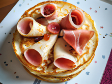Blinis au jambon