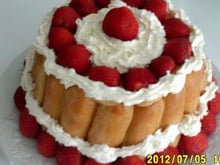 Charlotte aux fraises et mascarpone