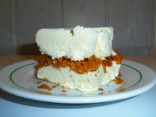 Parfait glacé au chocolat blanc