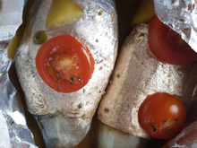 Duo de poisson en papillotte