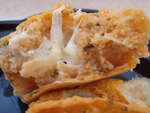 Cakes à la crème d'épeautre, tomate et mozzarella