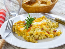 Croziflette reblochon lardons