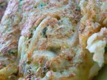 Rösti de courgettes et pommes de terre