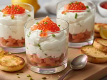 Verrine de saumon et mascarpone