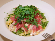 Tagliatelle au jambon de parme