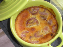 Clafoutis banane, pralinoise