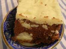 Confiserie au chocolat:  amandes, pignons, citron